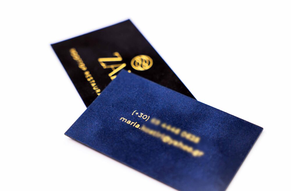 business card luxury