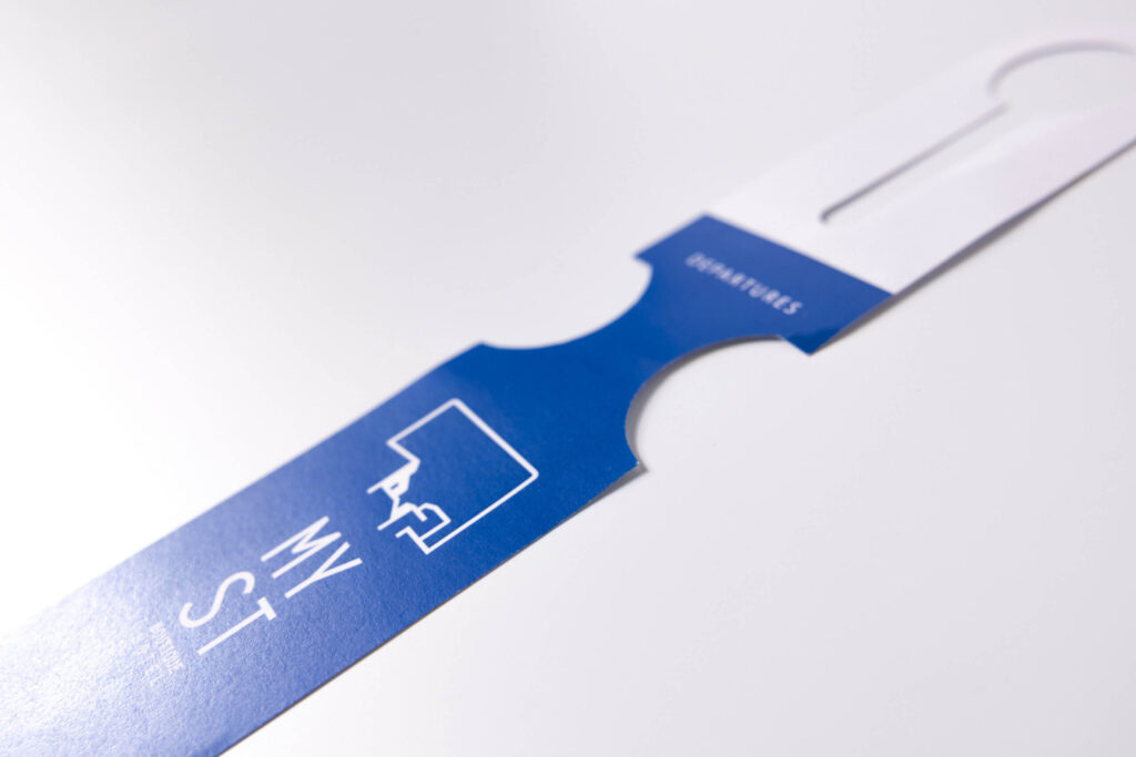 luggage tag paper