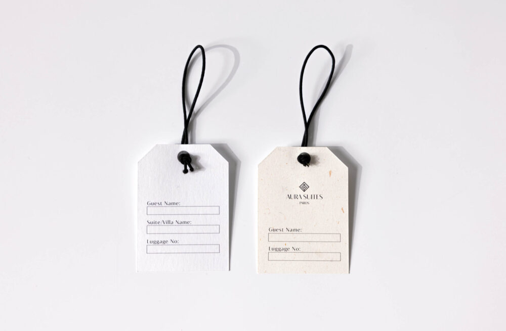 luggage tag paper