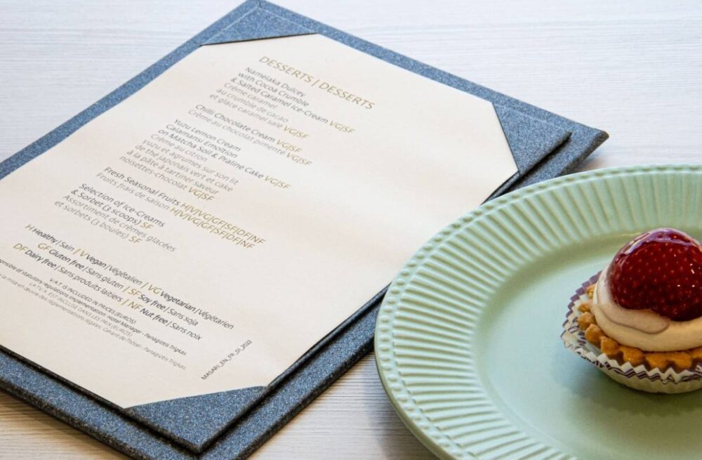 Board menu desserts breakfast massari