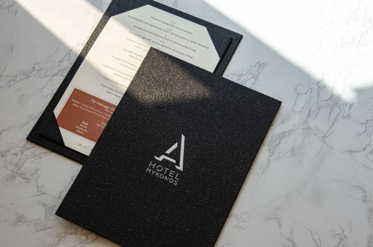 Board menu desserts breakfast ahotel