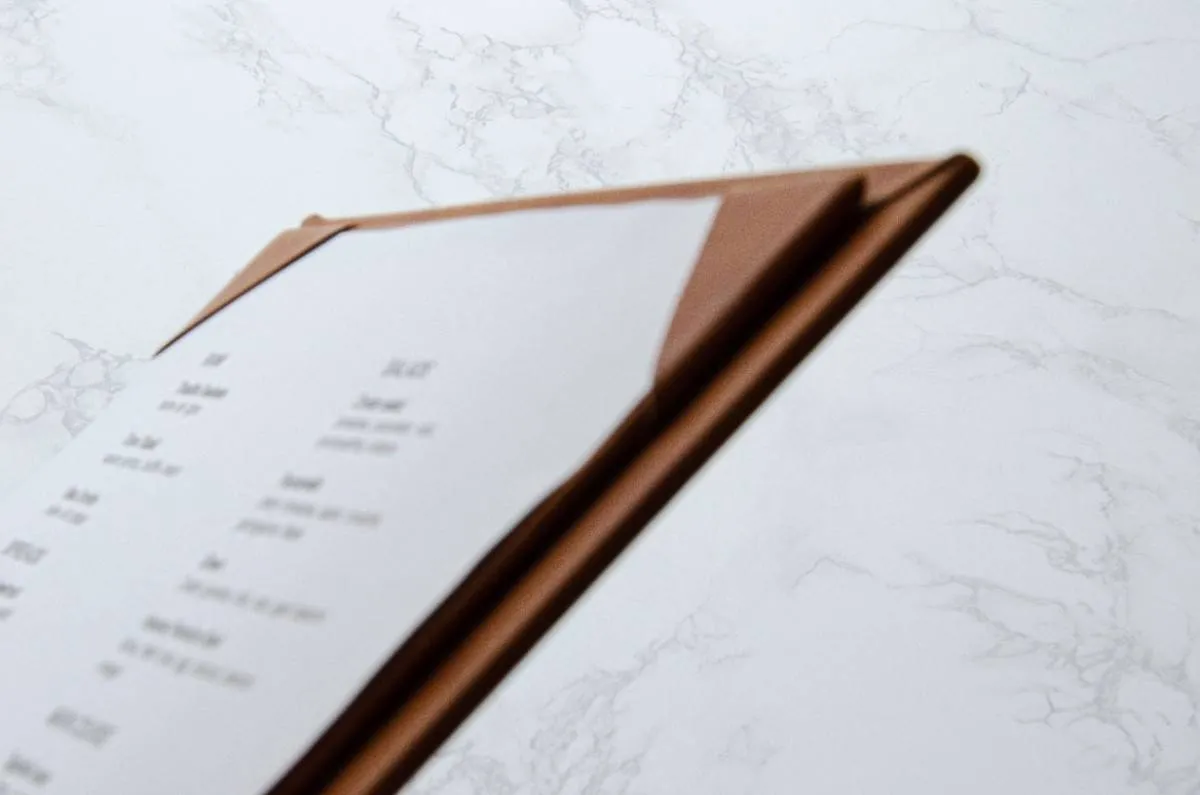 board menu food salty edge