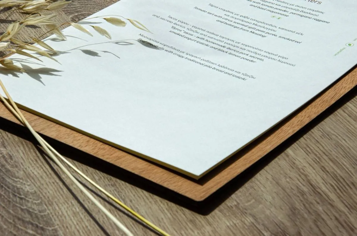 board menu food ikos