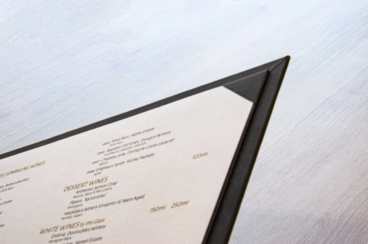 board menu wine beverages fanes