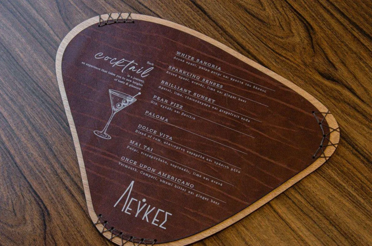 board menu wine beverages lefkes