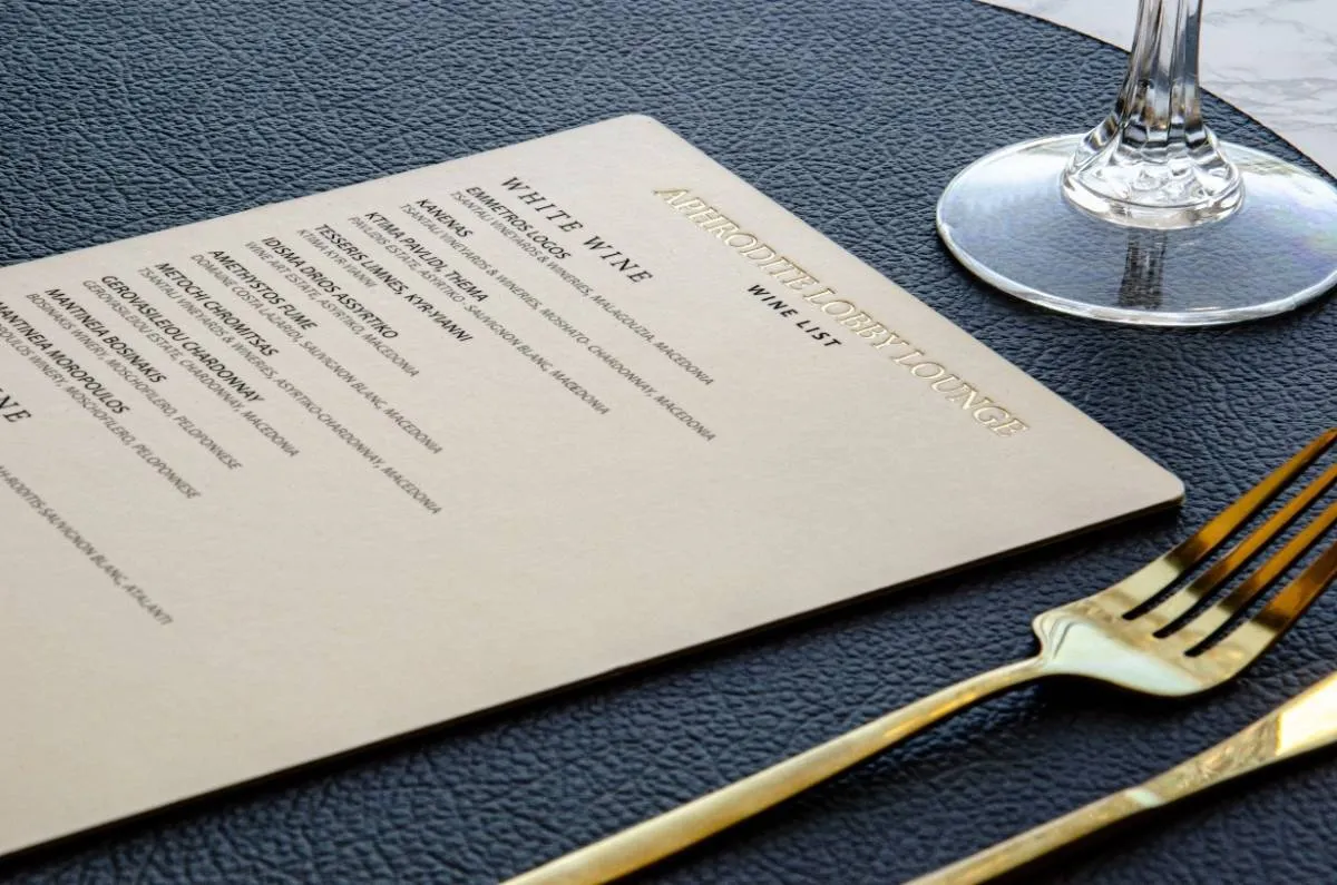 board menu wine beverages aphrodite gha