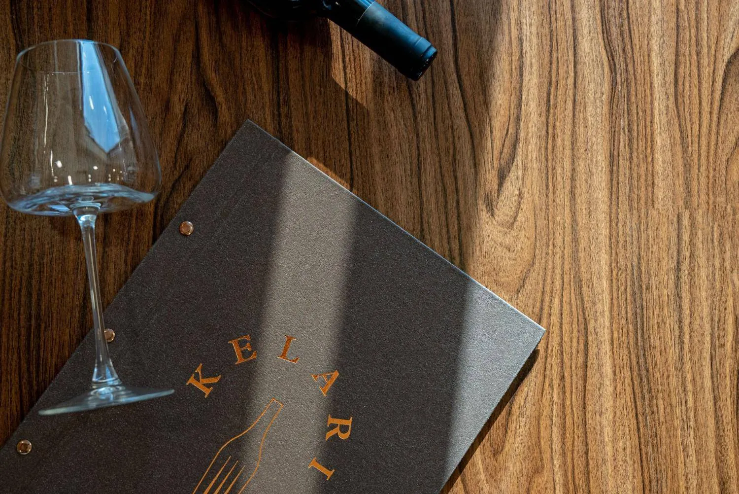 hard cover menu wine kelari ella resorts