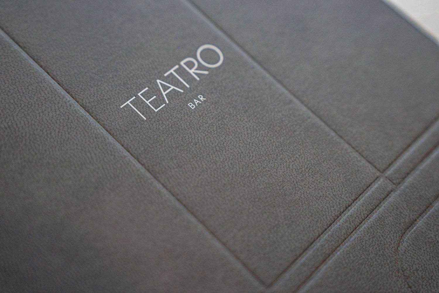 hard cover menu bev bar teatro ikos