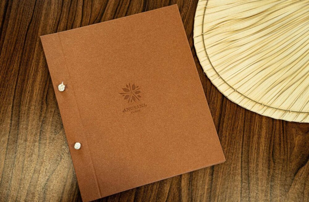 hard cover menu extras spa angsana