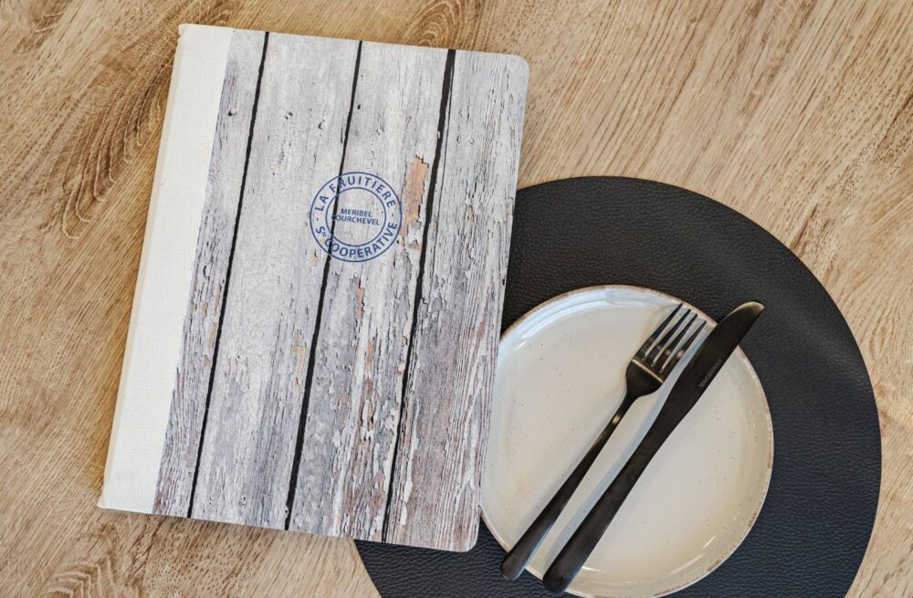 hard cover menu food bonaloca