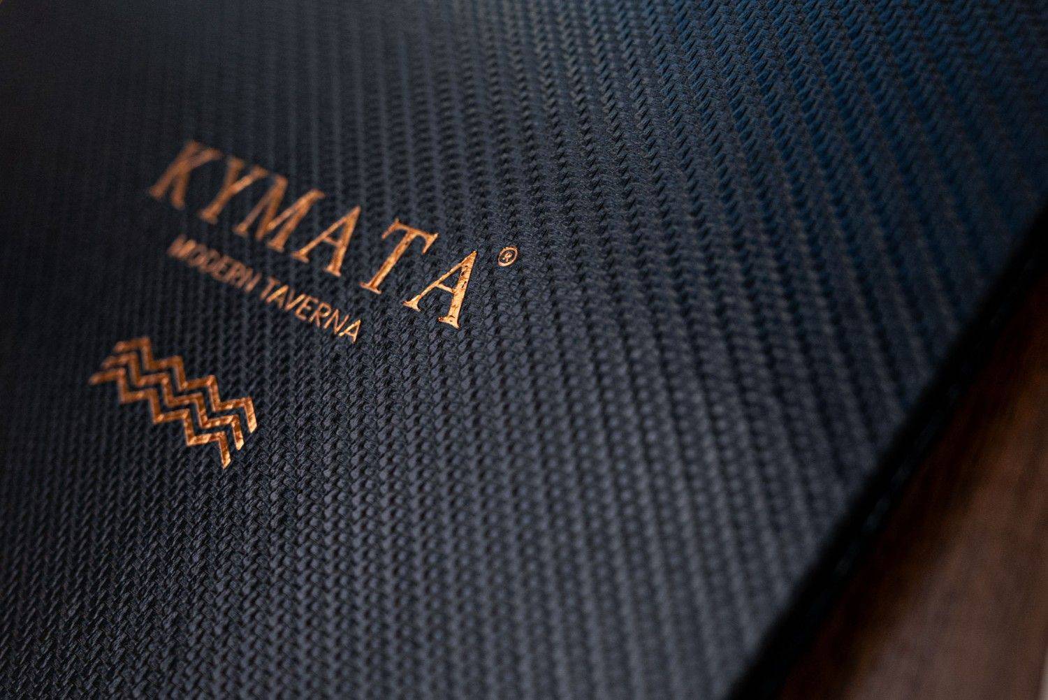 hard cover menu food kymata