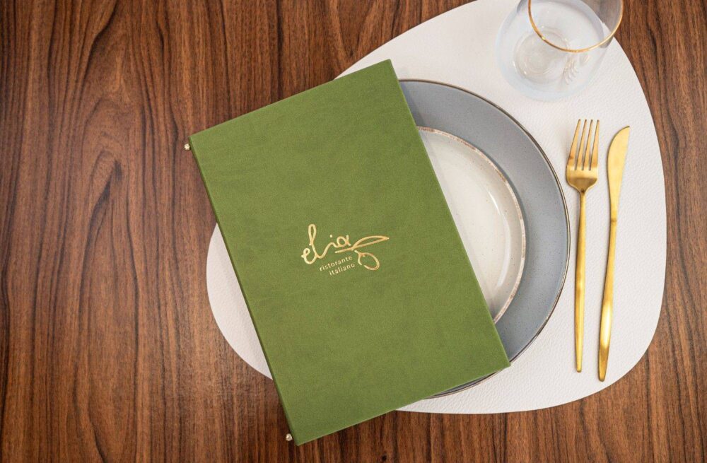 hard cover menu food elia ristorante it