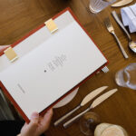 menu on hands