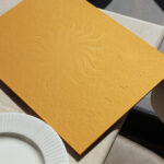menu on table
