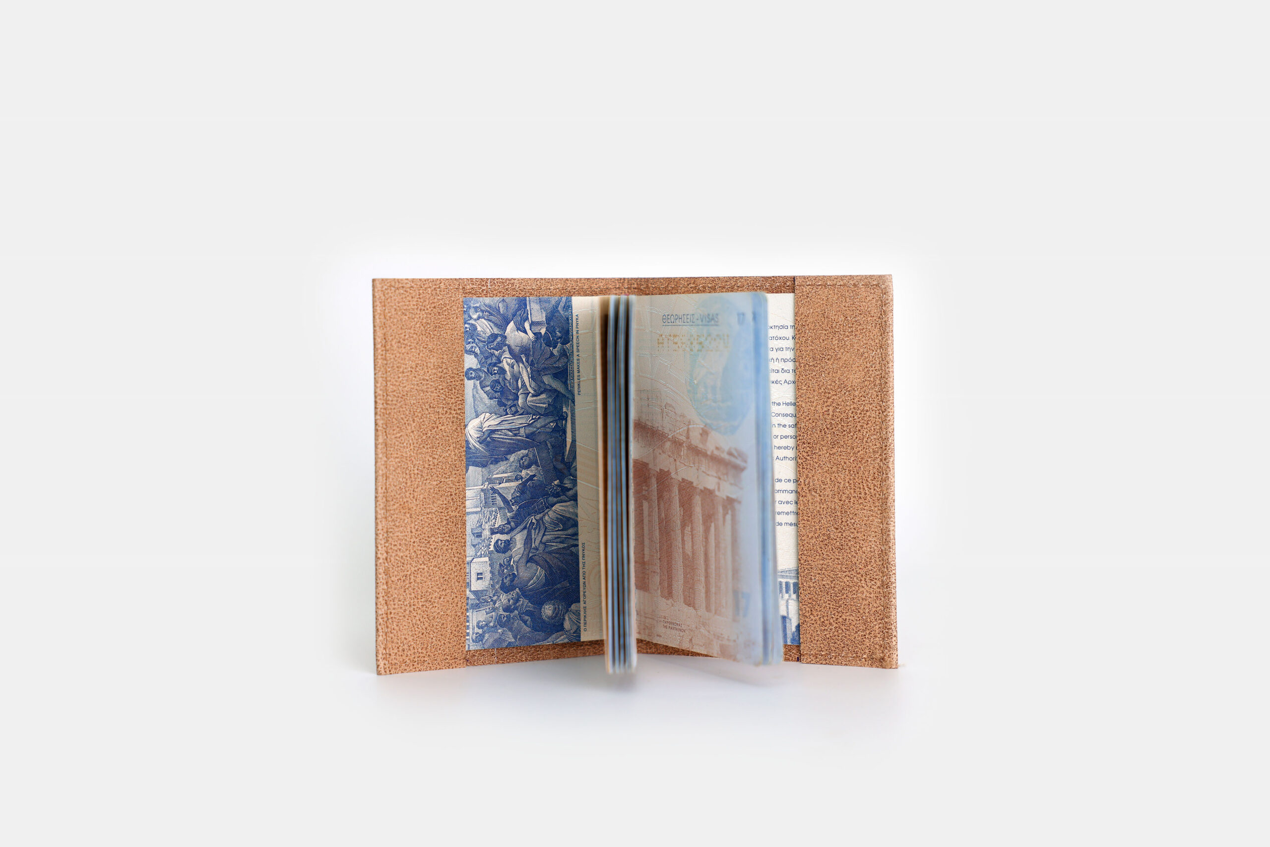 passport case open